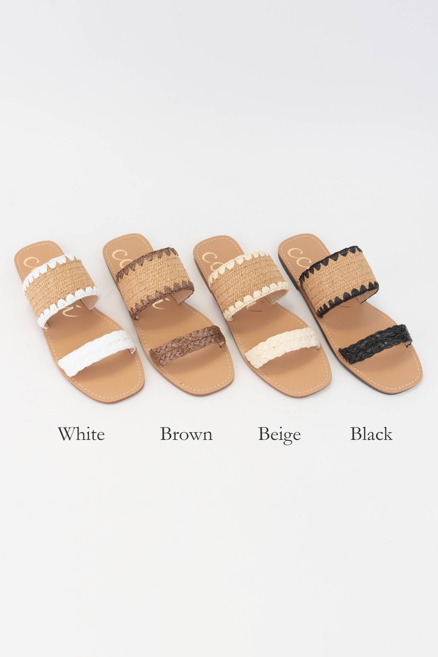 ELLA RAFFIA SLIDE