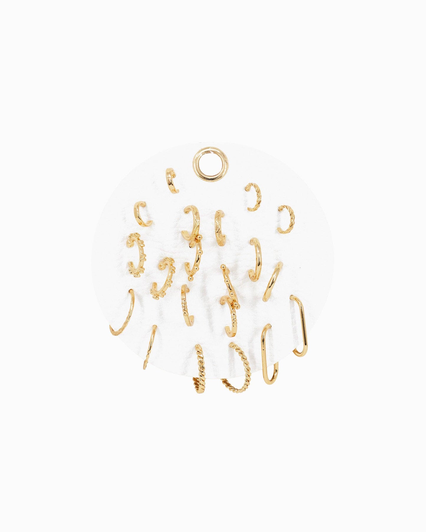 Minimal Hoop Earring Set, Value Pack Set of 10