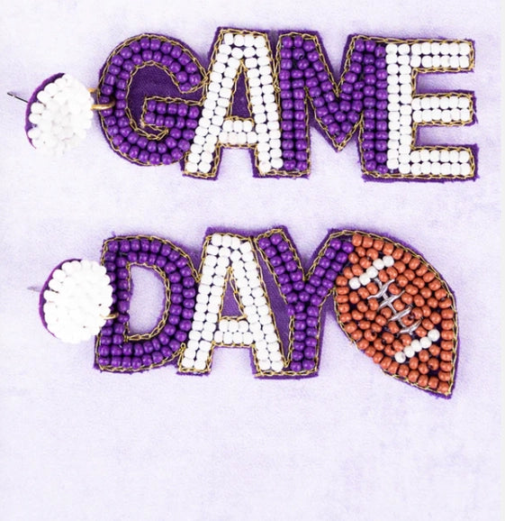 Game Day Football Earrings