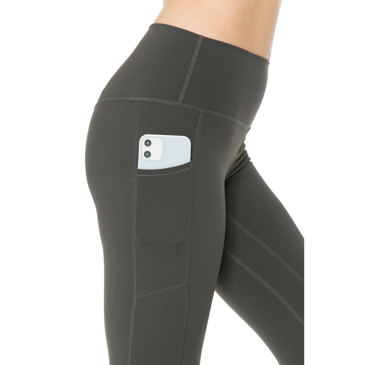 Jill's Premium Nylon Activewear Solid Leggings