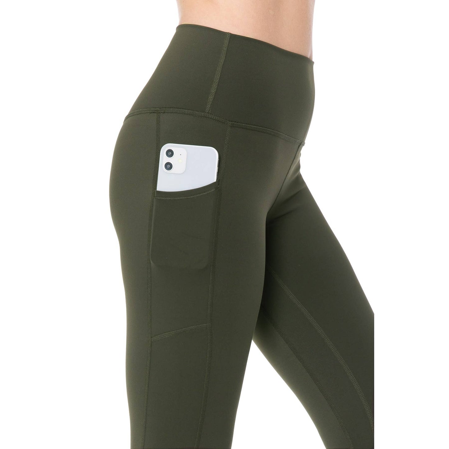 Jill's Premium Nylon Activewear Solid Leggings