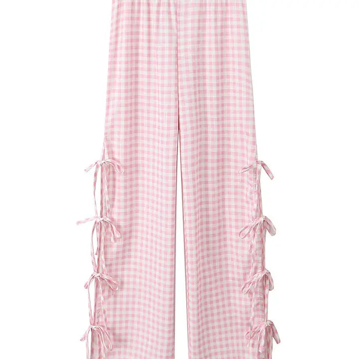 Gingham Bow Pants