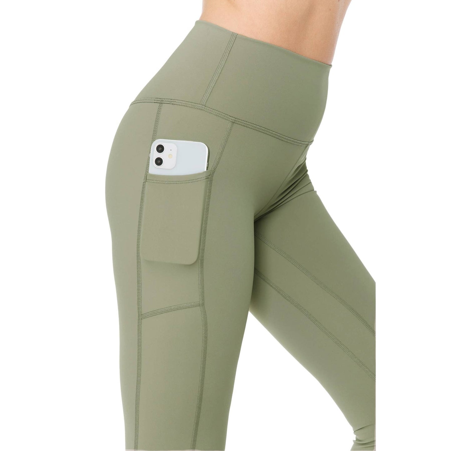 Jill's Premium Nylon Activewear Solid Leggings