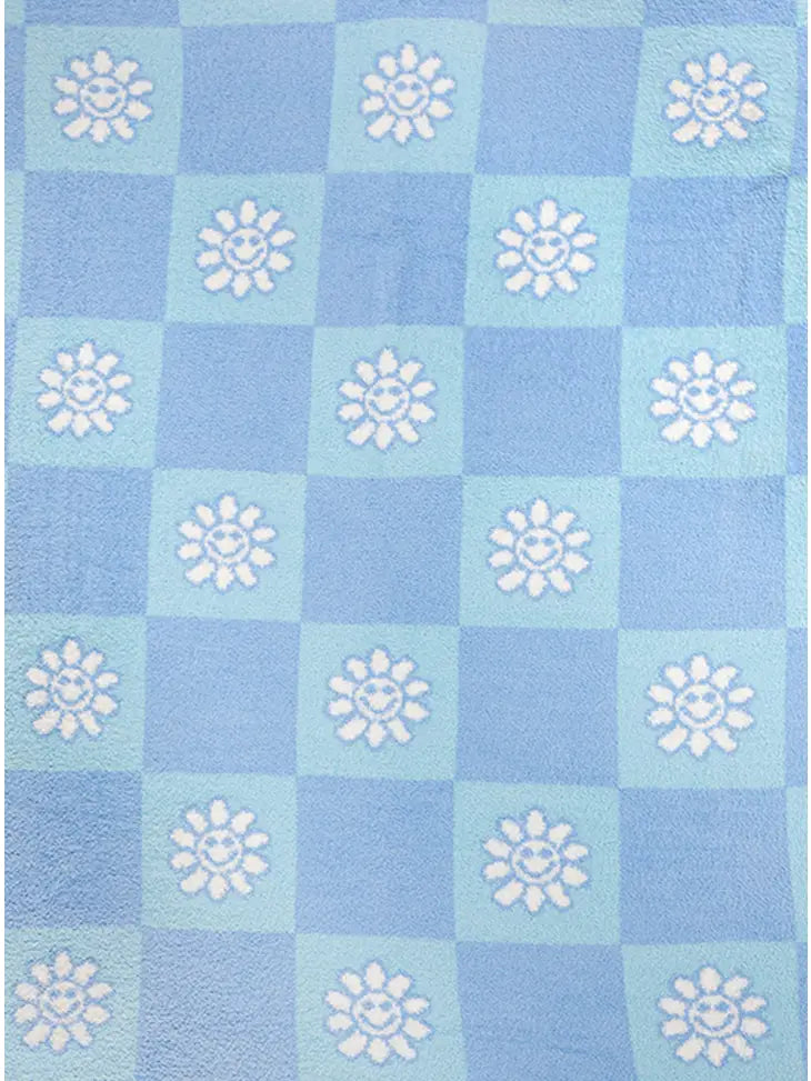 Blue Daisy Blanket