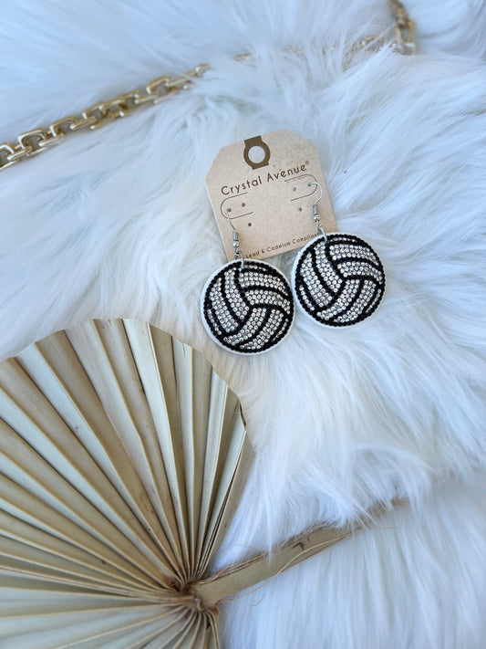 Volleyball Bling Earrings