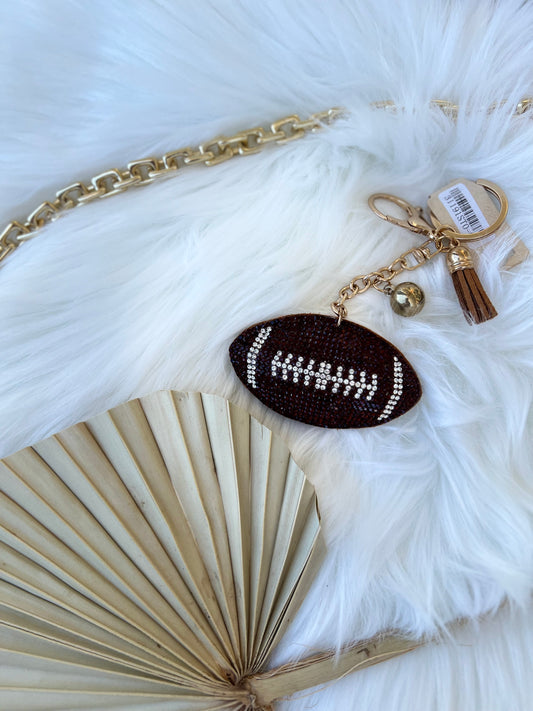 Bling Football Key Chain