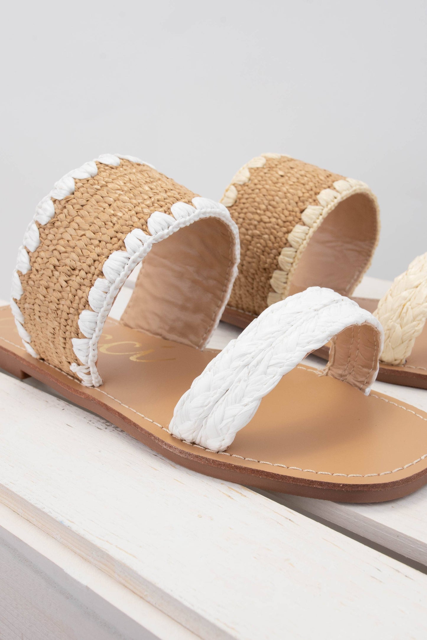 ELLA RAFFIA SLIDE