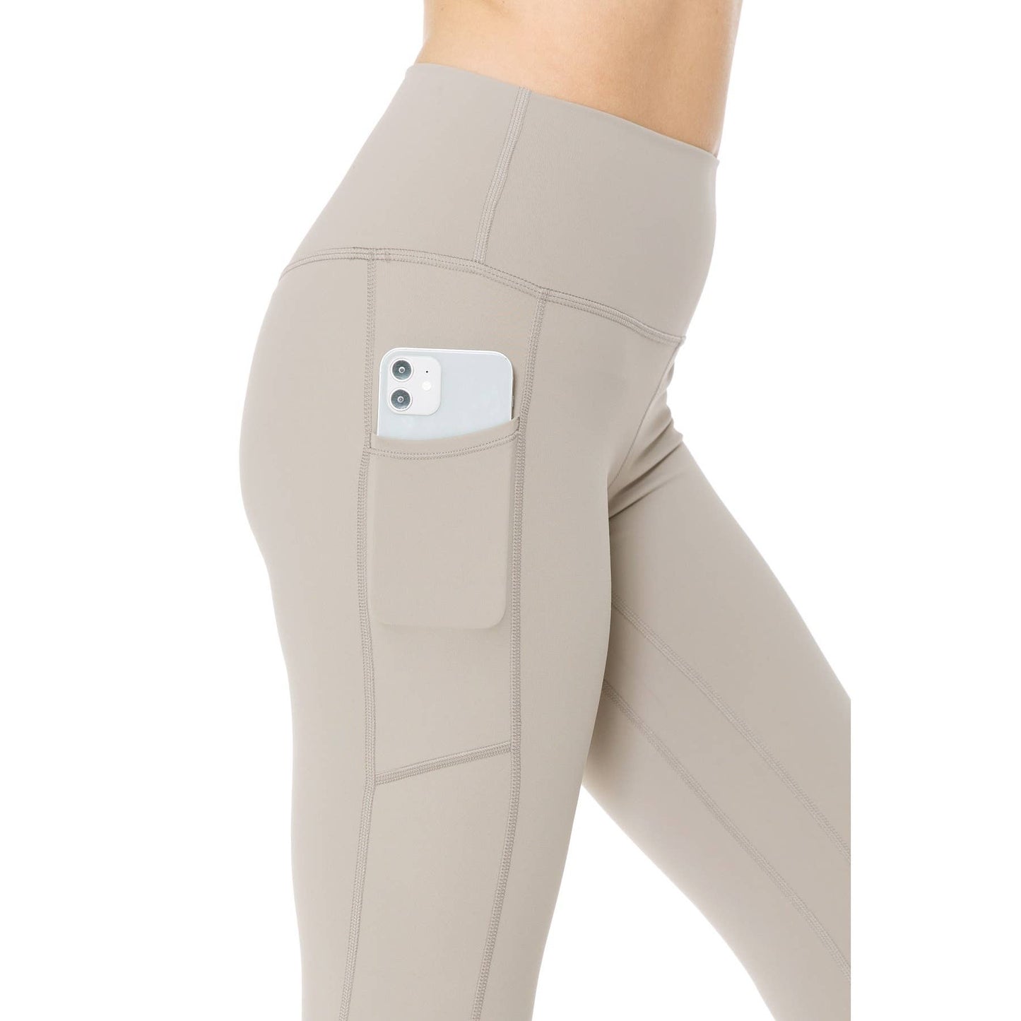 Jill's Premium Nylon Activewear Solid Leggings