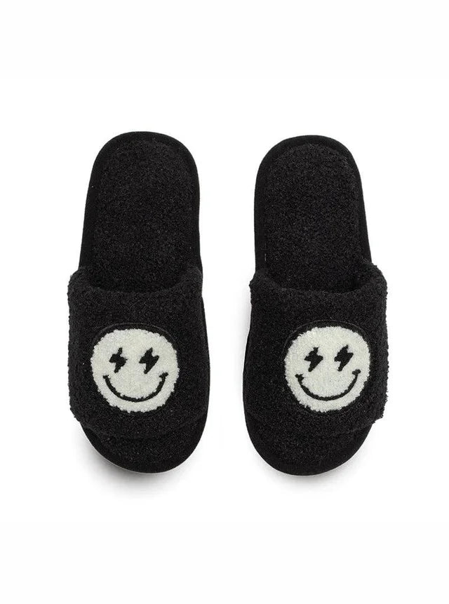 Black Bolt Slide Slippers