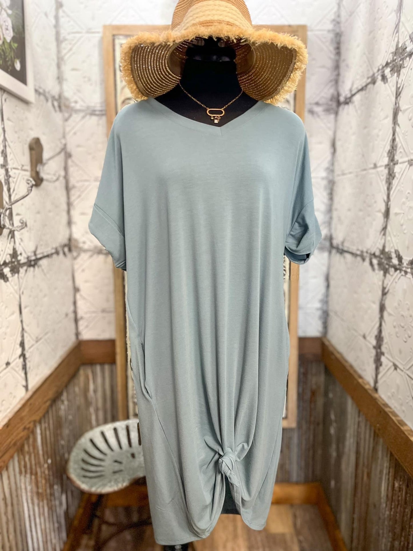 Blue Gray Maggie Dress