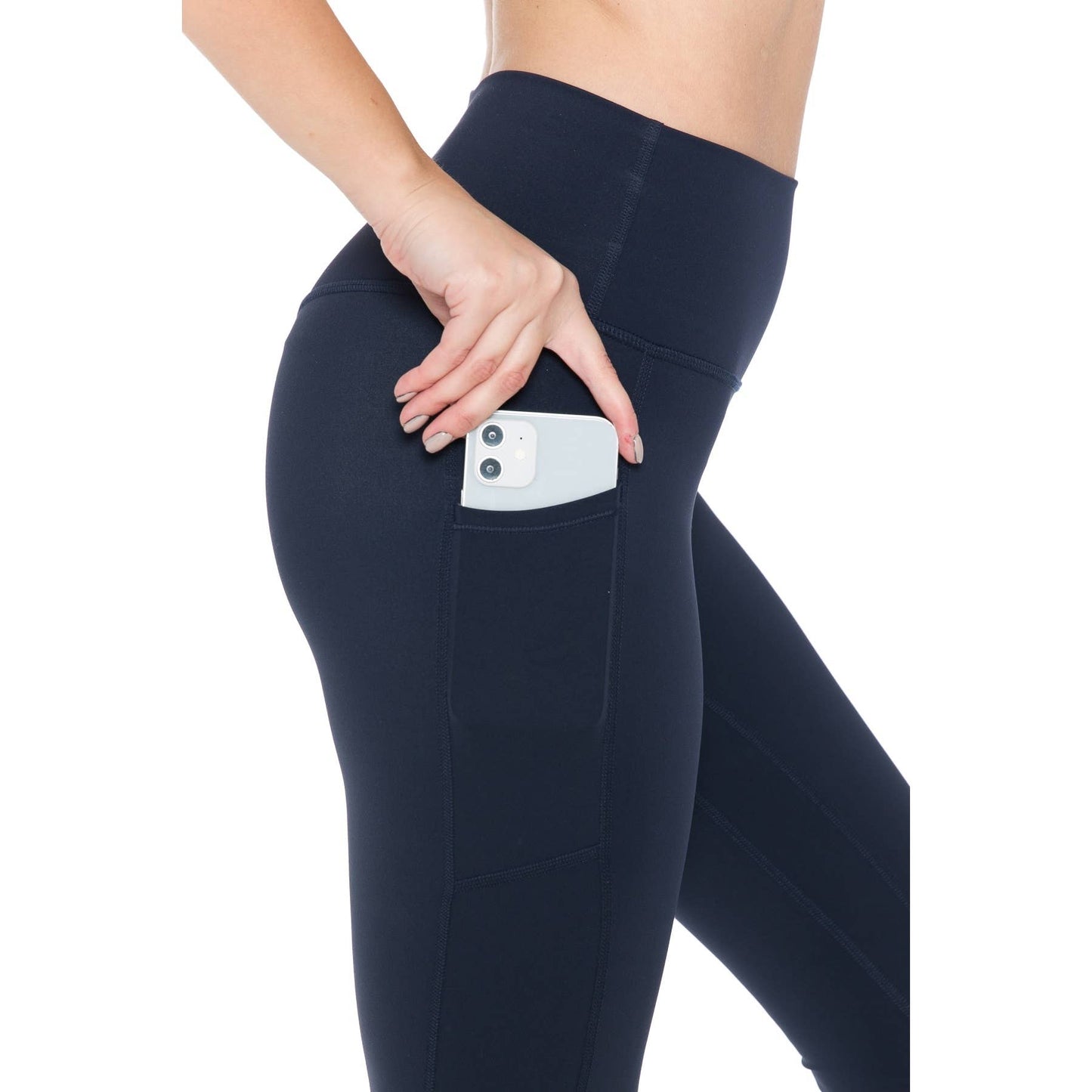 Jill's Premium Nylon Activewear Solid Leggings