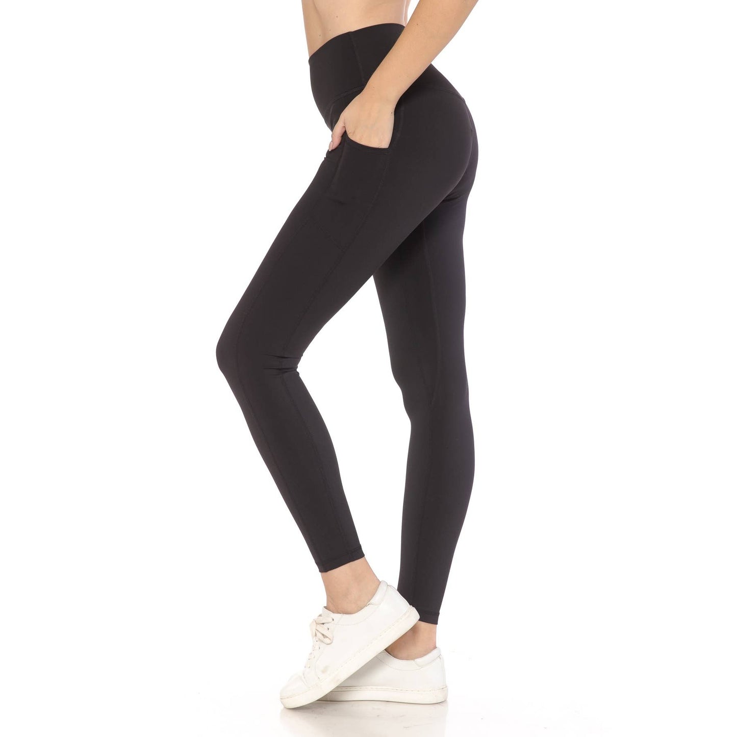 Jill's Premium Nylon Activewear Solid Leggings