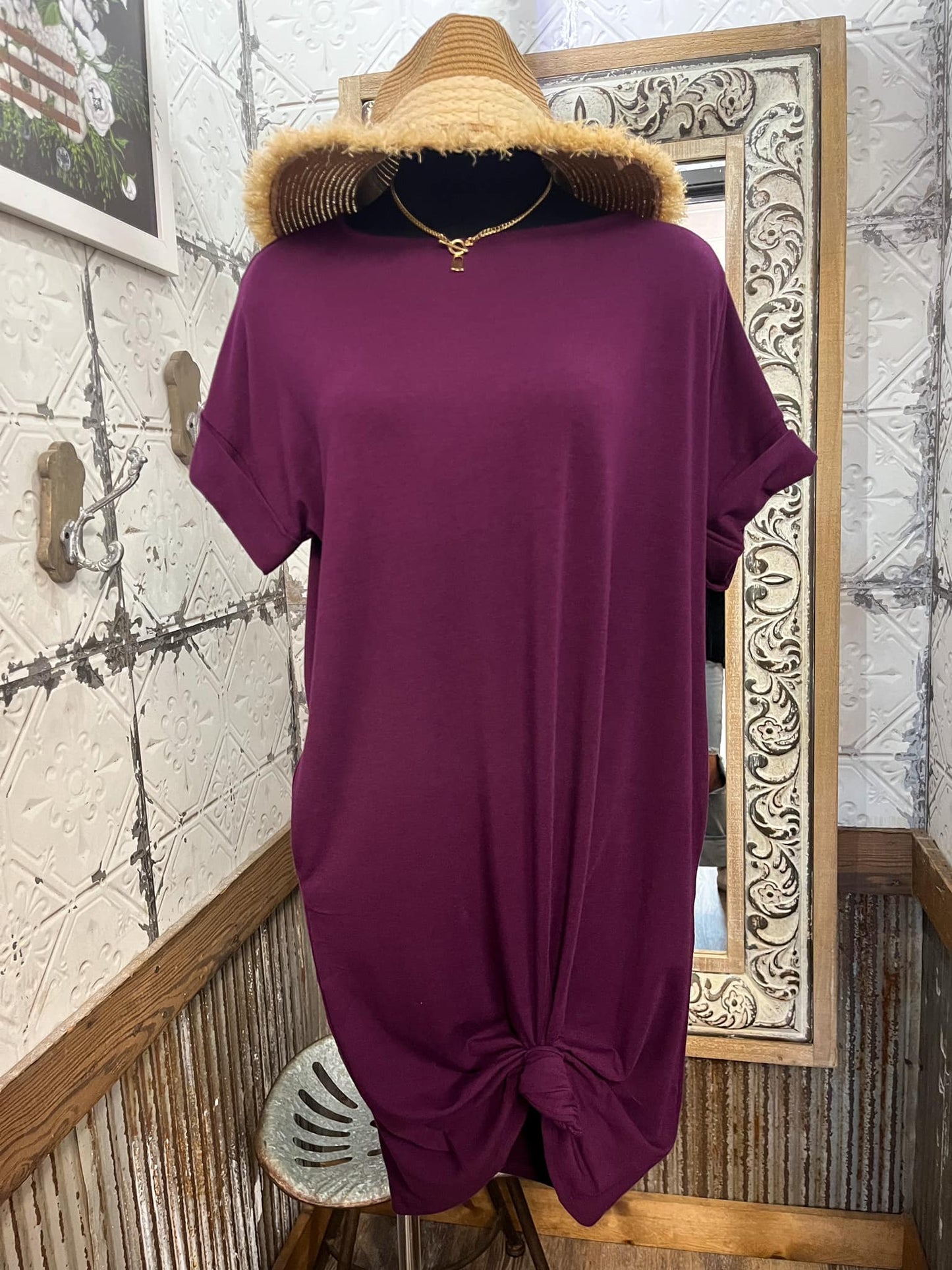 Dark Plum Maggie Dress