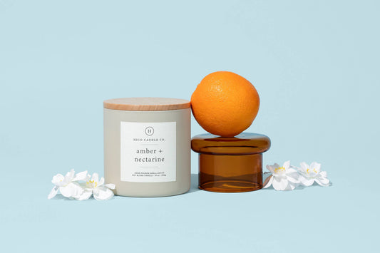 Amber + Nectarine - 14oz. Candle