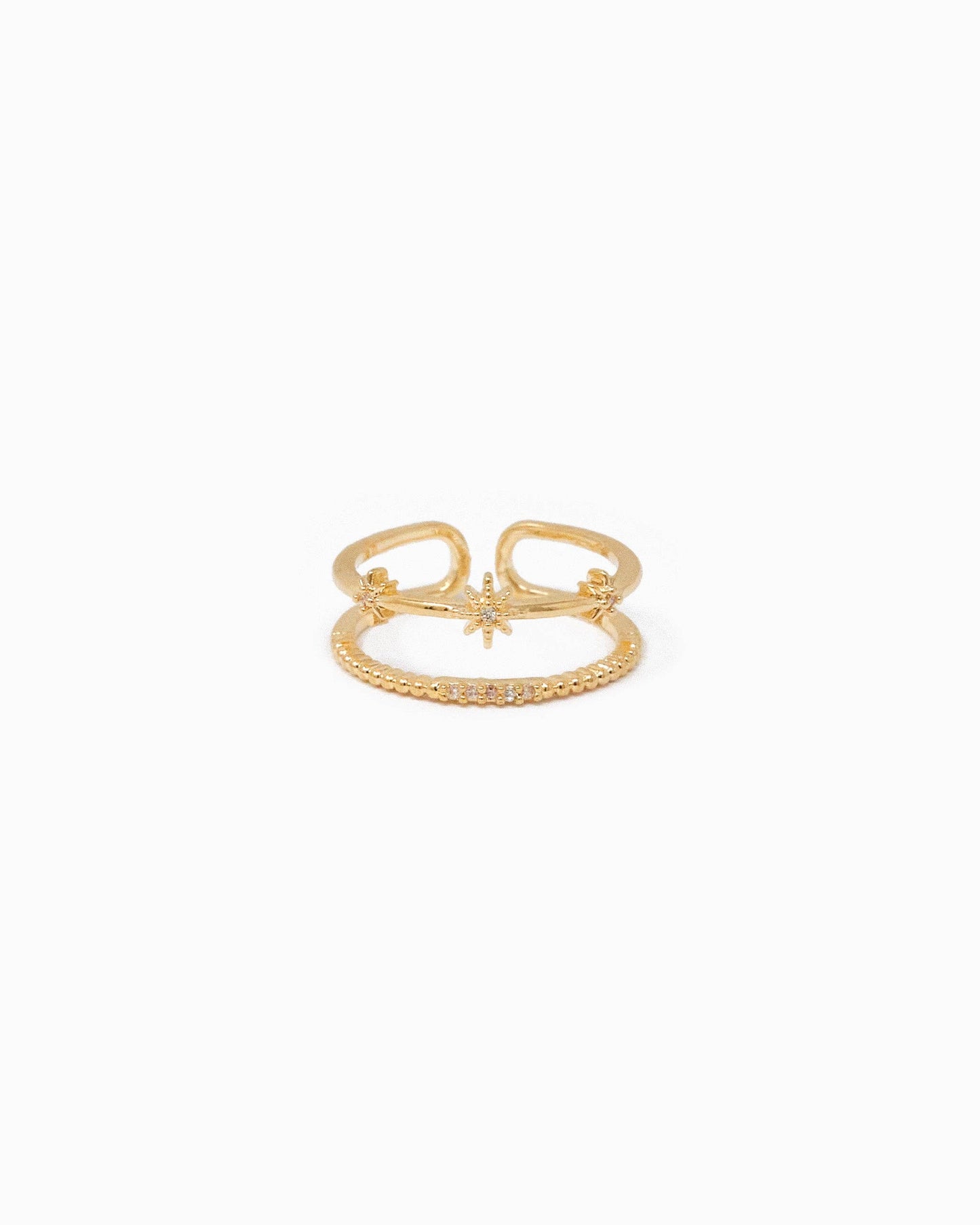 Minimal & Bold Mix Stackable Rings, Set of 5