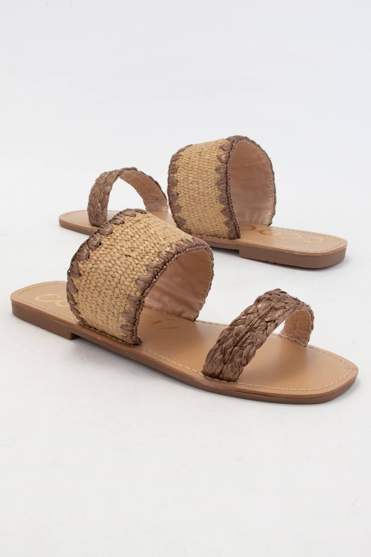 ELLA RAFFIA SLIDE