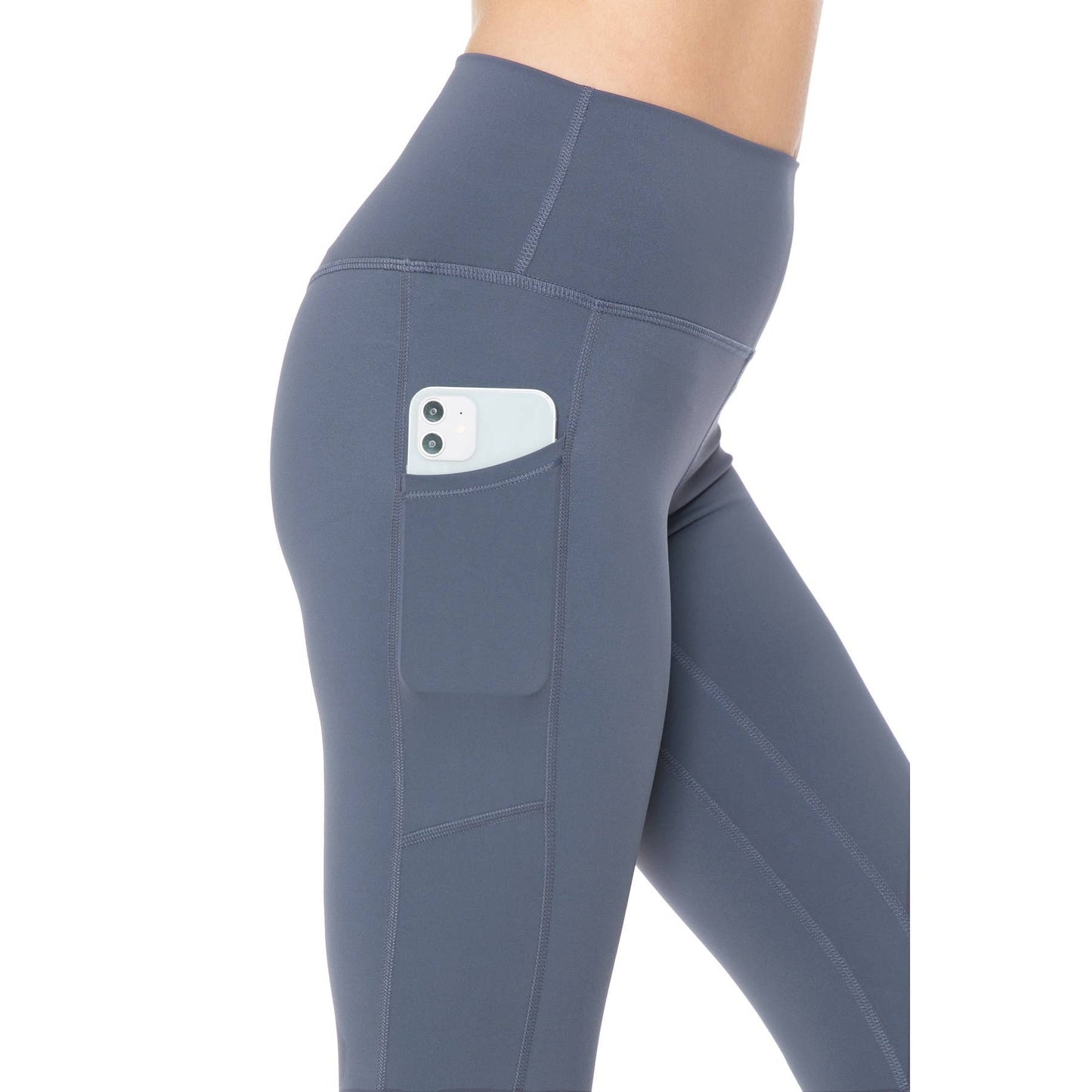 Jill's Premium Nylon Activewear Solid Leggings