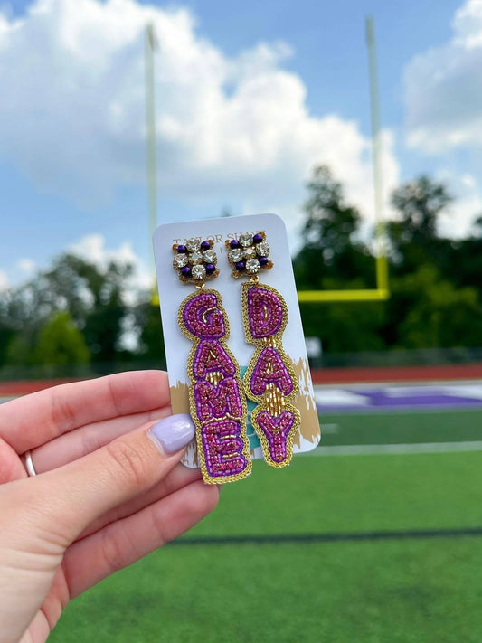 Game Day Drop Earrings