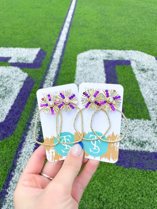 Game Day Hoop Earrings