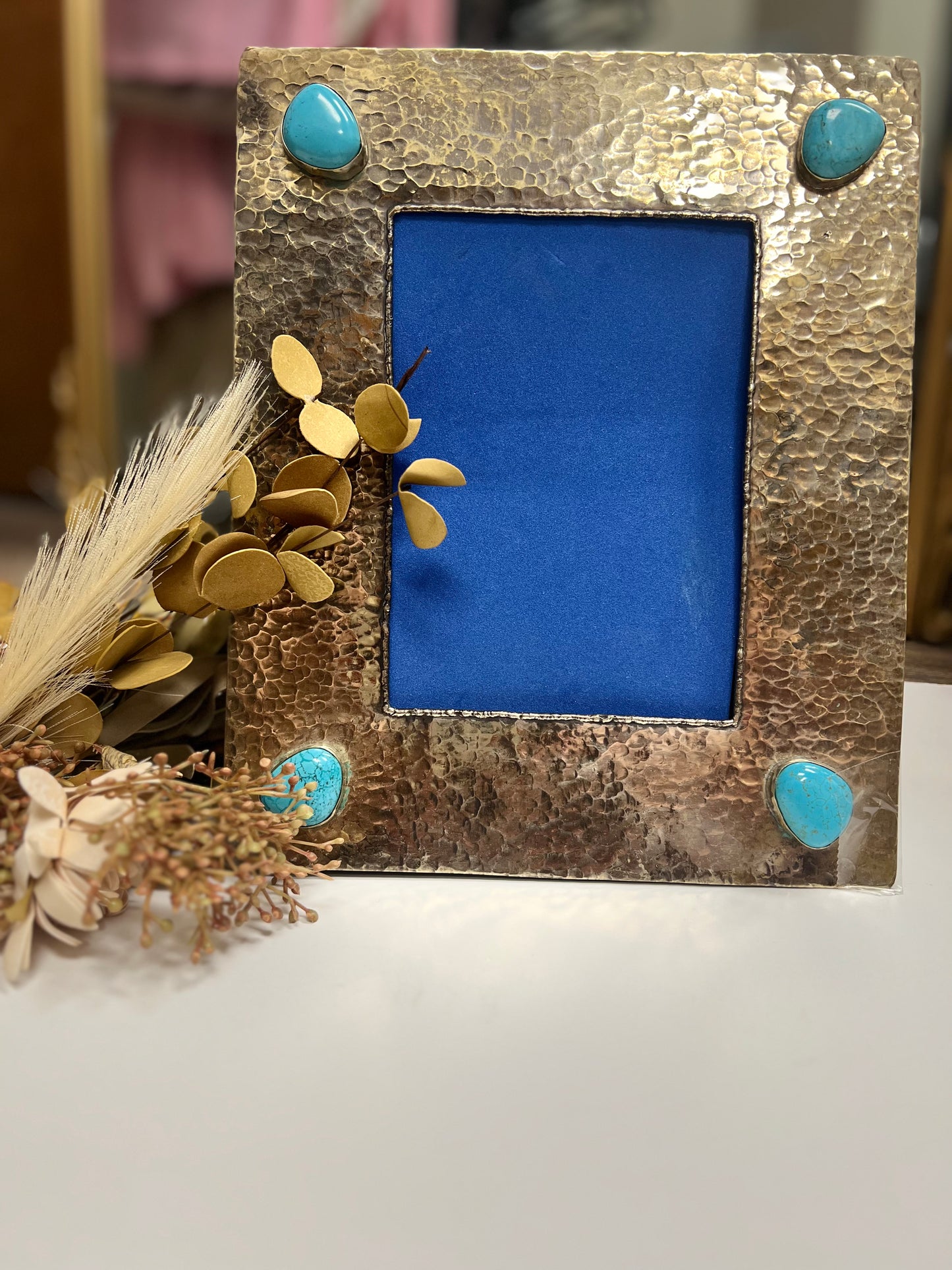 Silver Stamped Picture Frame