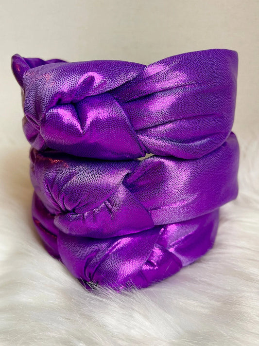 Purple Metallic Headband